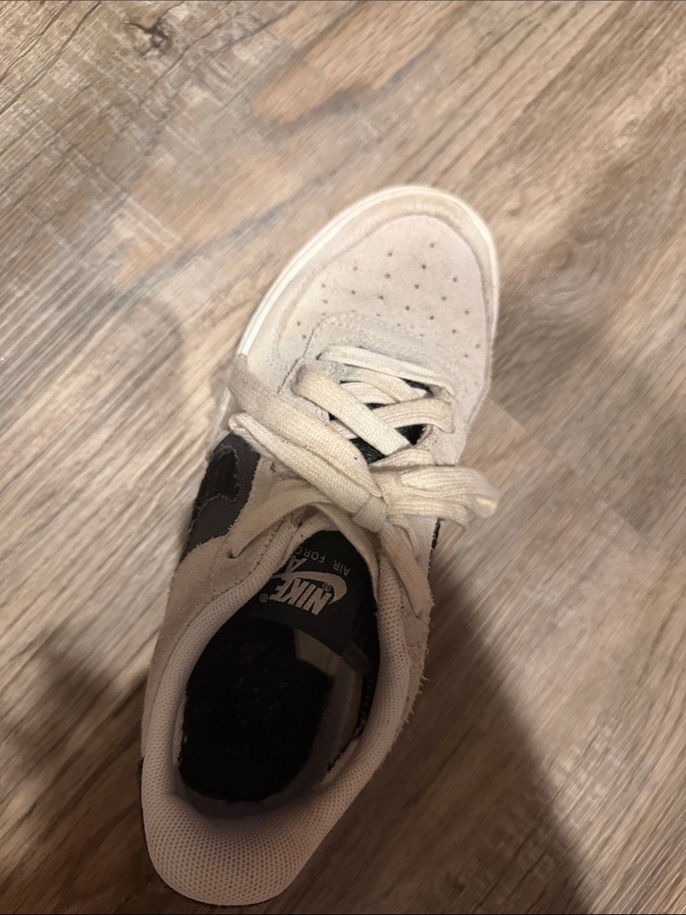 Nike Air Force 1 Low — White with Black Swoosh